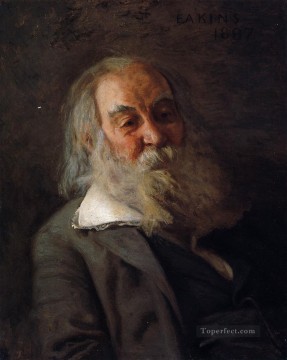 portrait of a man holding a book Painting - Portrait of Walt Whitman Realism portraits Thomas Eakins